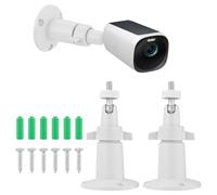 2pcs Support de Caméra de Sécurité, Support de Montage pour Caméra Réglable Support Mural de Caméra Compatible avec Arlo Eufy Solocam S220/C210 Eufycam 2C/2C Pro 3/S330 3C/S300