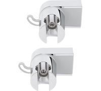 2Pcs Support de douche mural ABS 360 degrés Support de douche mural avec crochet