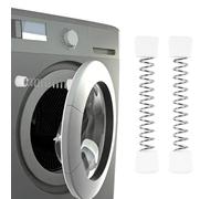 2pcs Support de Porte pour Laveuse, Support Porte Machine à Laver Hublot avec Ressort Flexible et Disques Adhésifs Idéales pour Maison Buanderie