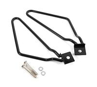 2pcs Support Sacoches Moto, Keenso Support de Sacoche de Selle de Moto Support de de Sacoches Supports de Fixation de Barre Gauche et Droite(Black)