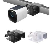 2pcs Supports de Gouttière pour Caméra de Sécurité, Blanc & Noir Support de Caméra de Sécurité Réglable à 360° pour Eufy Security Solocam S220/C210, Eufycam 2C/2C Pro, 3/S330, 2/2 Pro, 3C/S300
