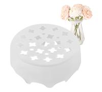 2pcs Supports Tiges Florales, Support Flexible avec Grille Fleurs | Silicone Réutilisable et Imperméable Fournitures Arrangements Floraux Compositions DIY Bouquets Décoration Maison Mariage