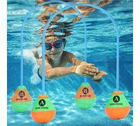 2pcs Swim Dive Door Toy, Swim Through Doors Diving Through Swim Rings Underwater Swim Toys for Kids