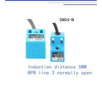 2PCS switch Waterproof inductor SN04-N 5MM Square proximity three-wire NPN normally open metal sensor