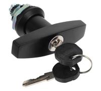 2pcs T Type Handle Cabinet Lock Black Cam | For Power Distribution Electrical Panel Toolbox Control Cabinet Rv Truck