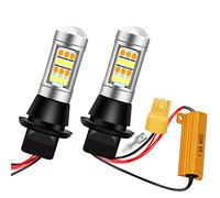 2Pcs T20 7440 7440NA 7441 992 LED Bulbs White/Amber Dual Color Switchback LED Turn Signal Light Daytime Running Lights DRL Canbus Error Free 2835 42 SMD 12V LED with 50W 6ohm Load Resistors