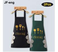 2Pcs Tabliers de Cuisine Etanche , Tablier Réglable avec Poches pour Cuisine Familial , Restaurant,Jardin,Barbecue,école,Café