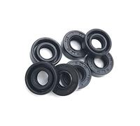 2pcs Tc Bague d'étanchéité Nbr Nitrile couvert double lèvre avec ressort jarretière, 15X24X7mm