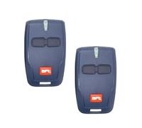 2PCS Télécommande 433MHz pour ouvre-porte BFT, remplacement pour Télécommande BFT Mitto 2, porte de garage 2 canaux avec porte-clés, compatible avec système de portail électrique MITTO B RCB02 12V