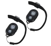 2PCS Télécommande Bluetooth Selfie sans Fil pour Smartphones, Photo Distance, Obturateur à Distance Bluetooth pour Photos et Vidéos, Dragonne Incluse, Compatible iOS/Android et Autres Phone