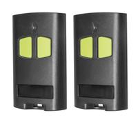 2PCS Telecommande Portail 433.92 MHz Compatible avec RSC2-433, to.GO 2VA, to.GO 4VA, 2 Canaux, Télécommande pour portail, Rolling Code, Transmission de 128 et 68 bits