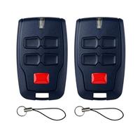 2Pcs Télécommande Portail 433.92MHz pour BFT Mitto 4 B RCB4, Télécommande Porte Garage Rolling Code 4 Boutons 4 Canaux Compatible avec BFT Mitto B RCB02, B RCB04, VINEYARD, CLEAR ICE
