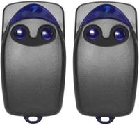 2PCS Telecommande Portail Compatible avec FlO2r-s, 433MHz télécommande Porte de Garage pour FLOXIR/FLOXR/FLOX2R/OXI/OX2, 2 Canaux
