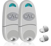 2PCS Télécommande Portail Garage 433.92MHz, 2 Canaux Compatible avec TOP-432EV/EE/NA, Télécommande pour Porte de Garage et Portail