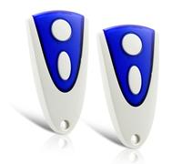 2PCS Télécommande Portail pour Novotron 502 MAX43-2, 433,92 MHz Bip Portail Compatible avec Les motorisations et systèmes Novoferm 504 MAX43-4, 512 MIX43-2, NOVOTRON 522,524 (blanc et bleu)