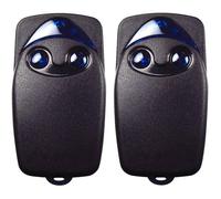 2pcs Télécommande porte de garage- Flo2r-s 433 92 MHz (2 boutons) - Compatible Nice Remote - pour garage et maison