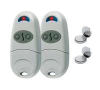 2pcs Telecommande Universelle Portail, 2 Canaux Telecommande Porte de Garage, 433,92 MHz Bip Portail Compatible avec TOP 432NA, TOP 432 SA, TOP 432EE, TOP 432 A