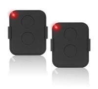 2Pcs Telecommande Universelle Portail 2Boutons pour Barrière Voiture, 50m | 433,92 MHz Télécommande Porte de Garage Rolling Code Touches Compatible avec ON4E/ON2E/ON1E