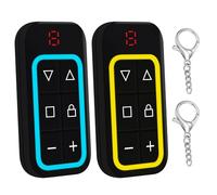 2Pcs Telecommande Universelle Portail 433 MHz/868 MHz Telecommande Portail Universelle Télécommande Por-tail Universell-e Bip Por-tail Universell-e Telecommand-e Porte de Garage,8 Canaux,USB-C