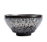 2PCS The Original Ore Kiln Turned into Handmade Glaze Teacup Kungfu Teacup Master Cup Gift Box Single Cup Ceramic Oil Dripping Tea Bowl Blue (Black)