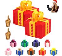 2PCS The Prank Box - Hilarious Screw Challenge with Middle Finger Surprise, Multicolor Annoying Prank Gift Box, 3D Funny Screw Toy, Pop-Up Novelty Funny Gift for Christmas, Halloween (A)