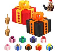 2PCS The Prank Box - Hilarious Screw Challenge with Middle Finger Surprise, Multicolor Annoying Prank Gift Box, 3D Funny Screw Toy, Pop-Up Novelty Funny Gift for Christmas, Halloween (J)