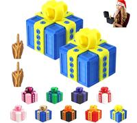 2PCS The Prank Box - Hilarious Screw Challenge with Middle Finger Surprise, Multicolor Annoying Prank Gift Box, 3D Funny Screw Toy, Pop-Up Novelty Funny Gift for Christmas, Halloween (B)