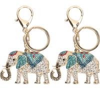 2pcs Tiermuster -Legierung Schlüsselkette süße stilvolle Schlüsselbund Mädchen Bag Dekoration Geschenkspielzeug