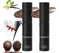 2Pcs Tiveno Hair Concealer Cream,For Naturally Fuller & Confident-Looking Hair,Concealer,Waterproof & Sweat Proof, Naturally Lasts,For Women And Men (Middle Brown*2, SIZE)