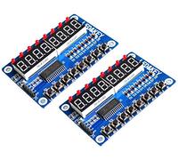 2pcs TM1638 Module Key Display 8-Bit Digital LED Tube for AVR Arduino