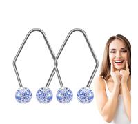 2PCS Tools de créateur de fossettes - Portable de soins de soins de la peau Face Exercise de beauté Dispositif, entraîneur facial léger Smile Natural Smile | Accessoire fascinant de joues pour un look