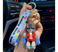 2pcs Transformers Poupée Porte-Clés Pendentif Hommes Voiture Porte-Clés Pendentif Centre Commercial