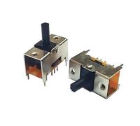 2pcs TS-23E02 toggle switch AT10 double reset four fixed feet Lever Vintage radio 8Pin