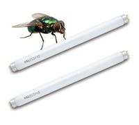 2Pcs Tube UV néon T8 10W ampoule fluorescente pour le contrôle des insectes lampe de remplacement pour le destructeur de mouches