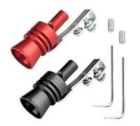 2Pcs Turbo Whistle,Sifflet Pot Echappement Voiture,Bruit Voiture Sport,Sifflet Echappement,Sifflet De Voiture Turbo Sound Xl,Sifflet Turbo D'Échappement En Aluminium,Pour Tous Les Modèles De Véhicules