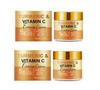 2PCS Turmeric Face Cream Enriched Vitamin C Whitening Smoothing Gentle Non-Irritating Firming Skin Care Beauty Cosmetics