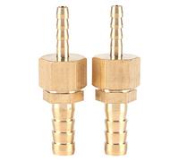2pcs Tuyau en Laiton Barre de Relâchement Rapide Coupleur Fileté Raccord de Connecteur 4-6mm pour Adaptateurs de Tuyau de Bassin de Piscine