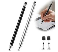 2PCS tylet Tablette Tactile Universel pour Dessin et Écriture Fluide | Pointe transparente précise,double embout protecteur écran,sans charge ni batterie,compatible tous écrans capacitifs