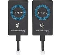 2pcs Type-C Qi Wireless Charger Charging Receiver Sticker Sticker Charging Receiver For Mobile Phone