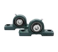 2pcs UCP204 Oreiller Palier Roulement Sphérique, Arbre 20mm Corps de Palier en Fonte pour Imprimante 3d Roue de Brouette Machine à Rouler