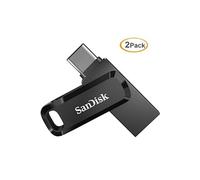 2pcs Ultra 128 Go Clé USB à double connectique pour les appareils USB Type-C