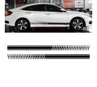 2PCS Universal Car Body Long Stripe Sticker Auto Accessories, pour Suzuki, pour Volvo, pour Tesla, pour Skoda, pour VW Smart, pour siège, pour Subaru, pour Toyota