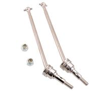 2Pcs Universal Drive Shaft Joint Axle 538550 pièces de Mise à Niveau Compatible avec 1/10 échelle RC Hobi modèle Voitures et camions(Silver)