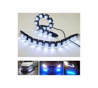 2Pcs Universel 12 LED DRL Feux Diurnes De Voiture Flexible Conduite Feu De Brouillard Lumière Du Jour