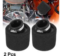 2pcs Universel 42mm Courbé Moto Carburateur Air Filtre Nettoyant