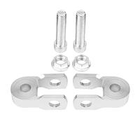 2pcs Universel Moto Amortisseur Arrière Riser Hauteur Extension 3cm Châssis Argent par Moto Modification(Avec vis)