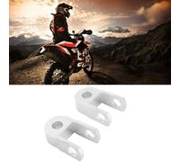 2pcs Universel Moto Amortisseur Arrière Riser Hauteur Extension 3cm Châssis Argent par Moto Modification(Pas de vis)