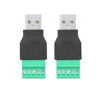 2PCS USB Male Pild à 5 Broches Adaptateur à vis Adaptateur Connexion Connecteur USB Connecteurs et adaptateurs Portable Type de Type Adaptateur Convertisseur Breakout Board pour