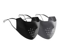 2pcs UV Face Couverture pour les femmes, UPF 50+ protection du soleil respirable avec des cerceaux d'oreille, réutilisable lavable pour les sports de cyclisme de golf