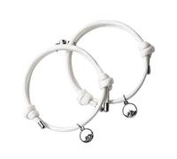 2PCS Valentine's Day Glow in The Dark Rope Sea Vow Magnet Suction Couple Bracelet Pair of Statement